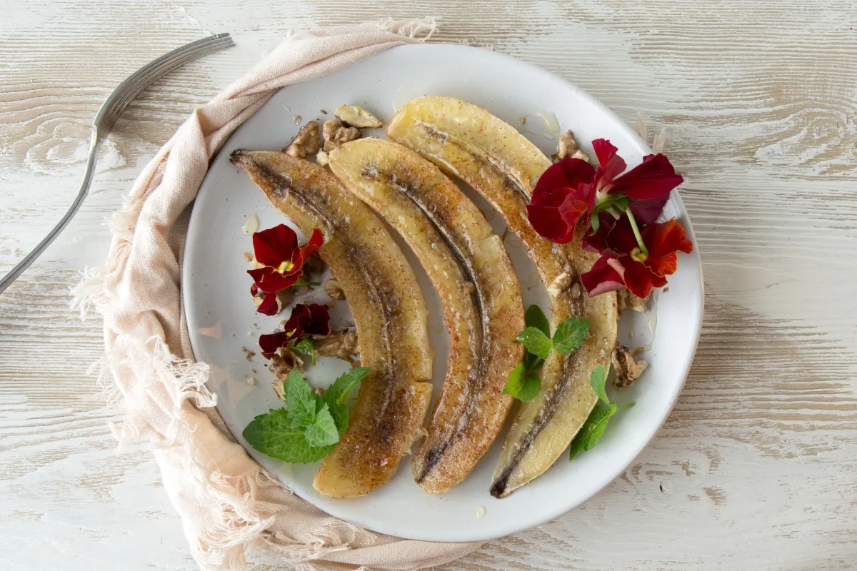 Sült banán recept