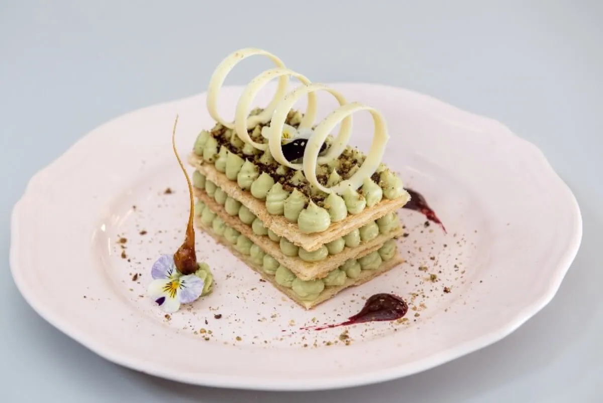 Ide süss! Zöld teás mille feuille Janitól recept