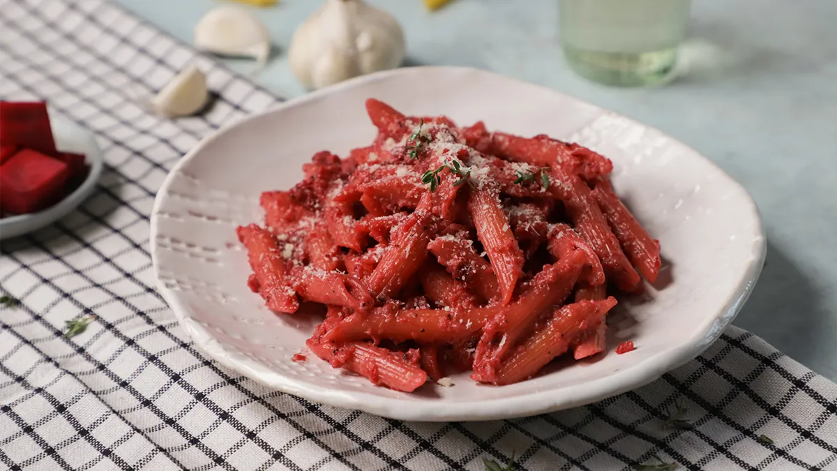 Céklaszószos tészta recept