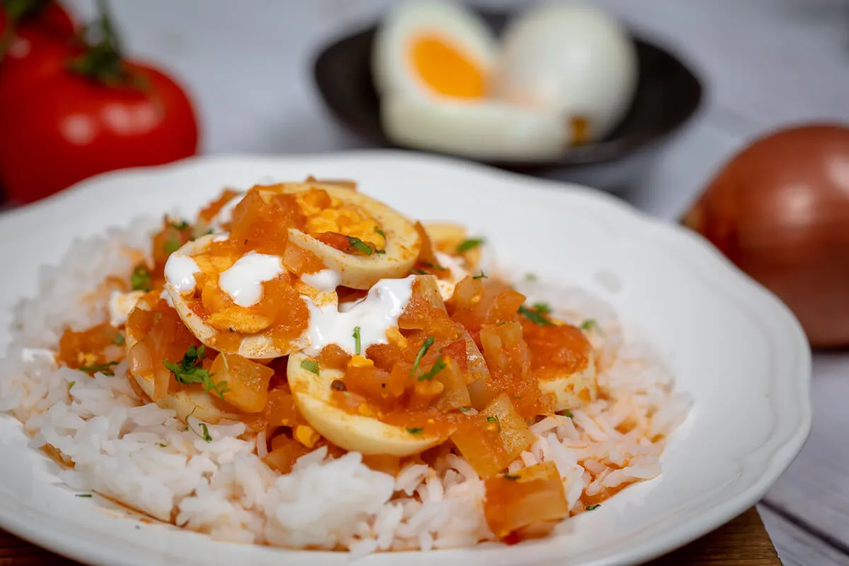 Tojáspörkölt egyszerűen recept