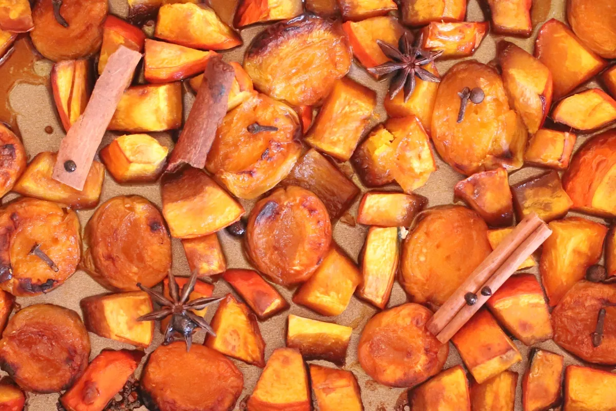 Sárgabarackkal sült sütőtök recept