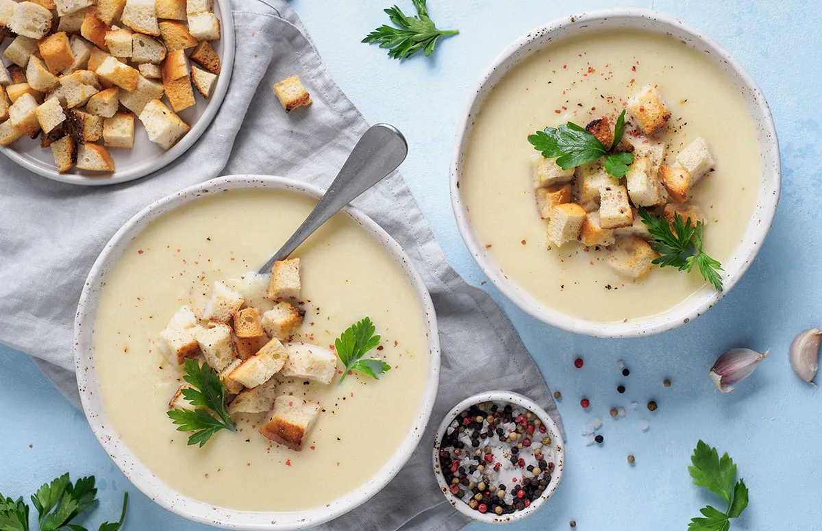 Karfiolkrémleves egyszerűen recept