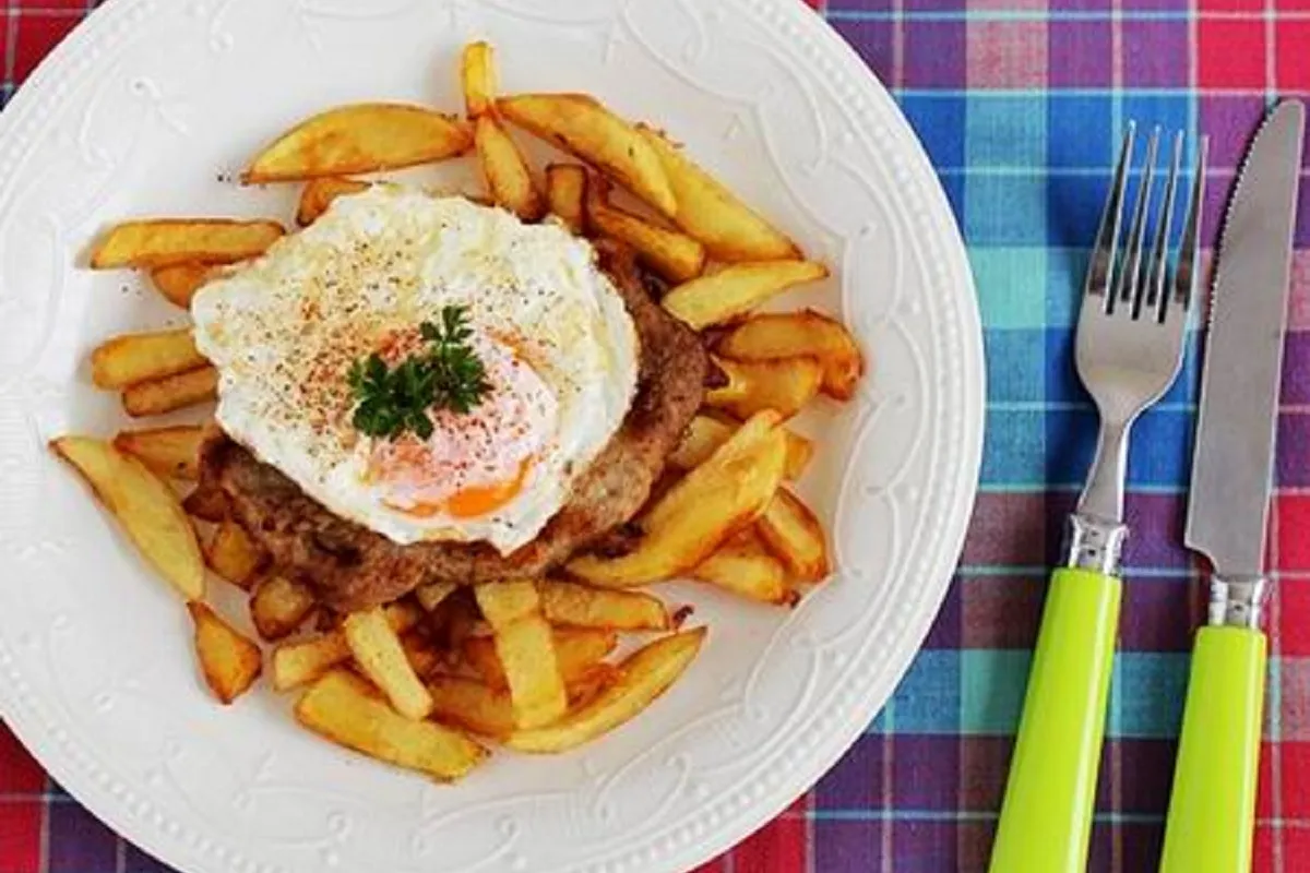 Holstein szelet sült krumplival recept