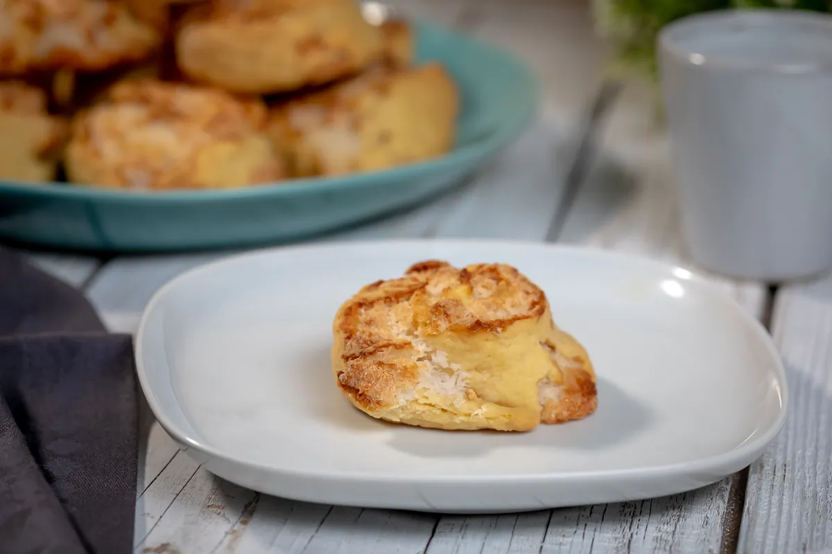 Kókuszos kelt csiga recept