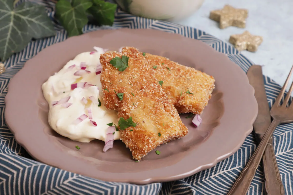 Rántott halfilé majonézes krumplisalátával recept