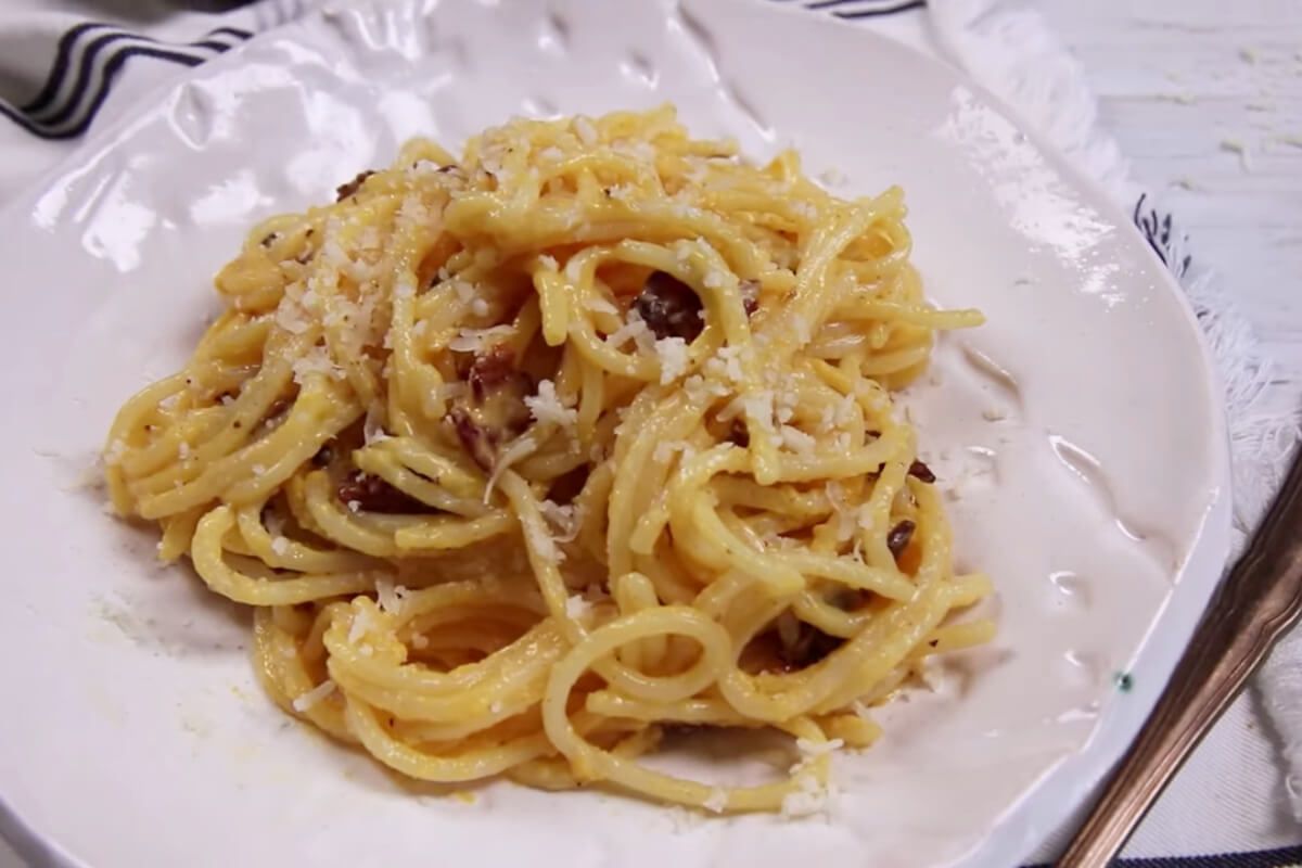 AZ EREDETI CARBONARA SPAGETTI RECEPTJE GY K SZ TJ K AHOGY AZ visual data 2