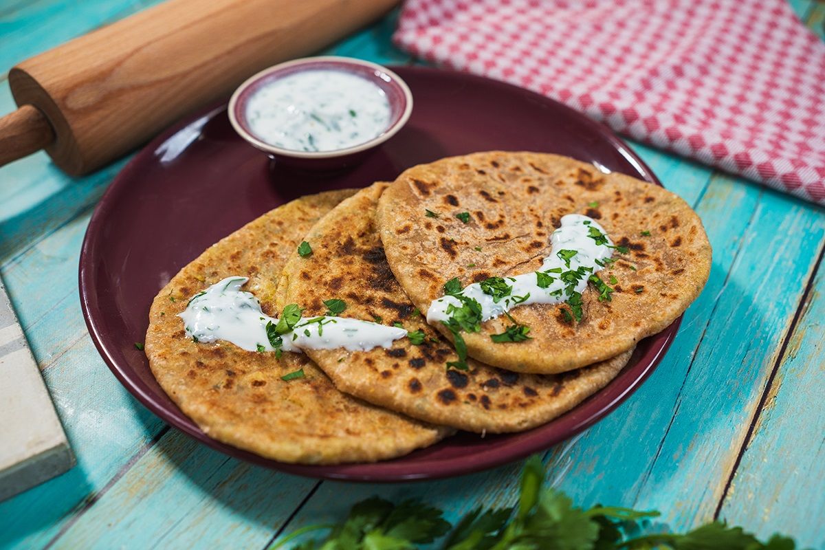 Alu paratha, burgonyás boldogságlepény /Fotó: Mindmegette