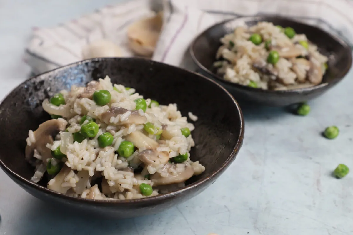 Gyors gombás-borsós rizottó recept