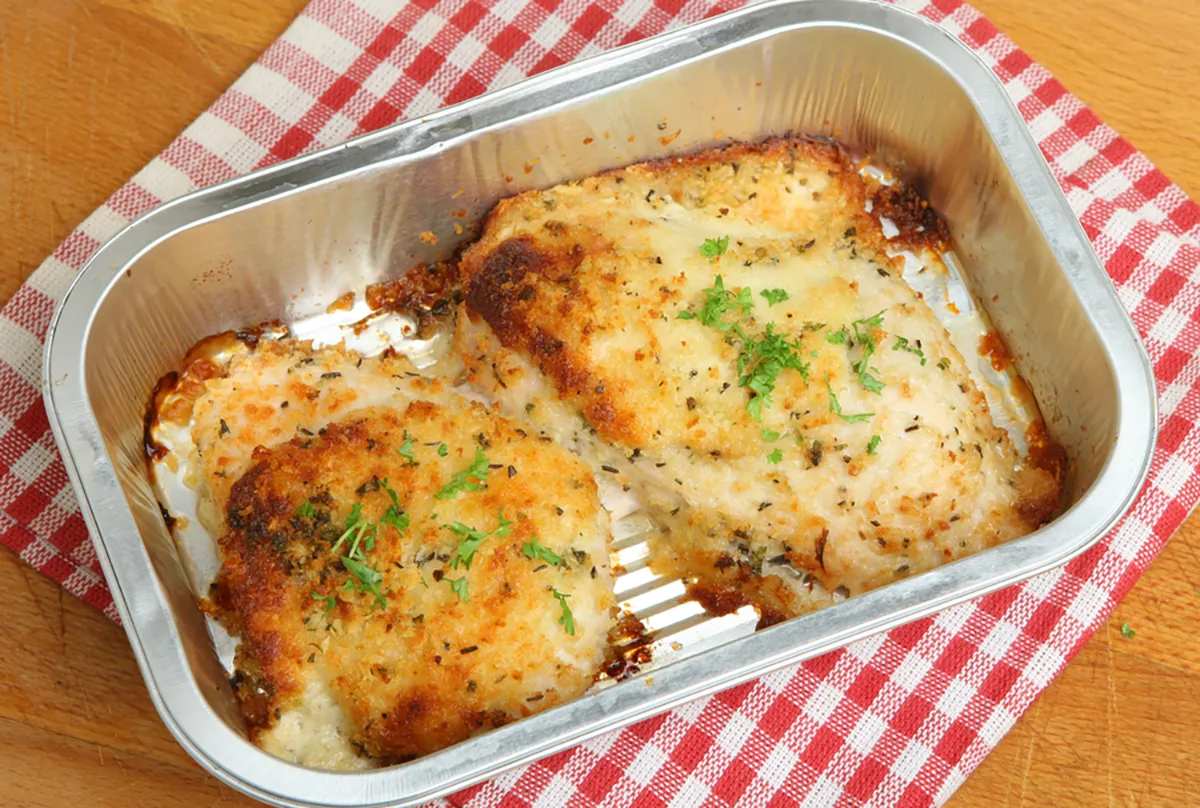 Egyszerű sajtos csirkemell recept
