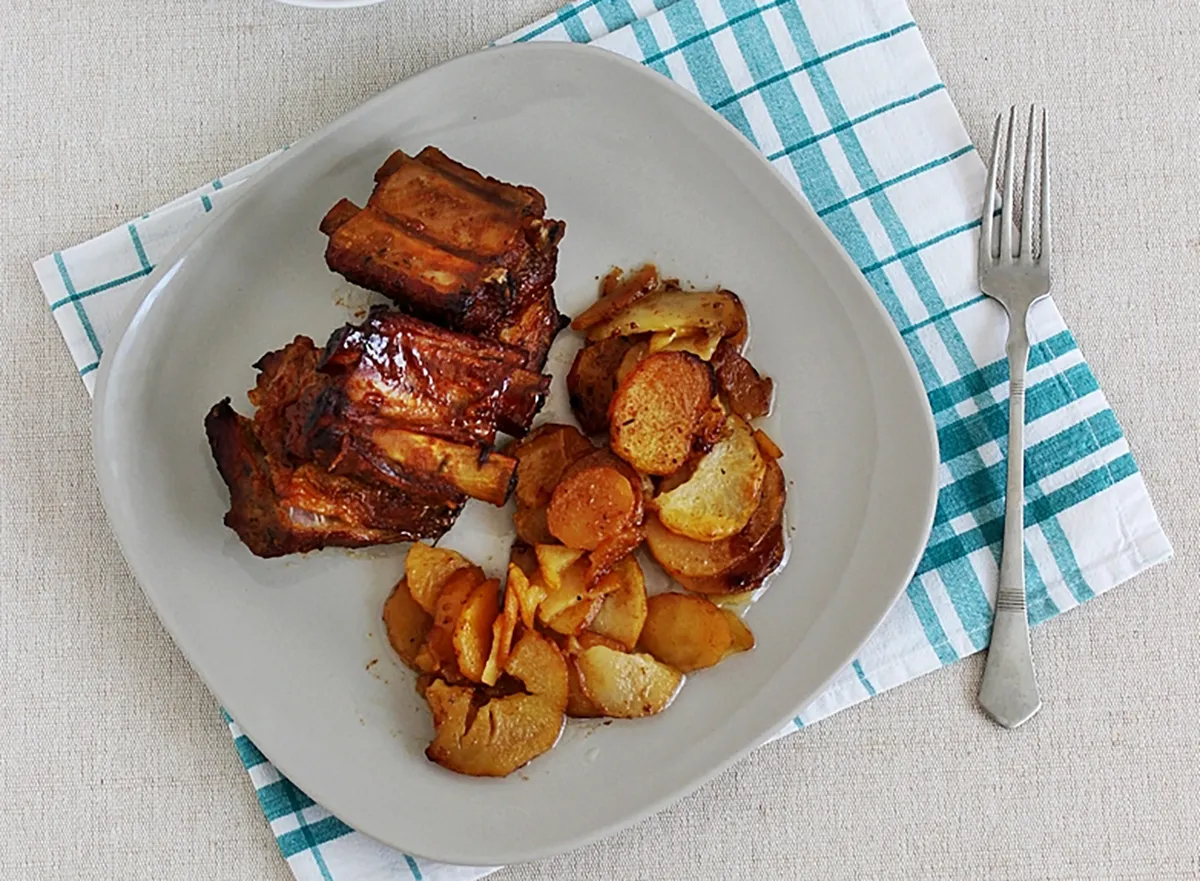 Tejben pácolt sült oldalas recept