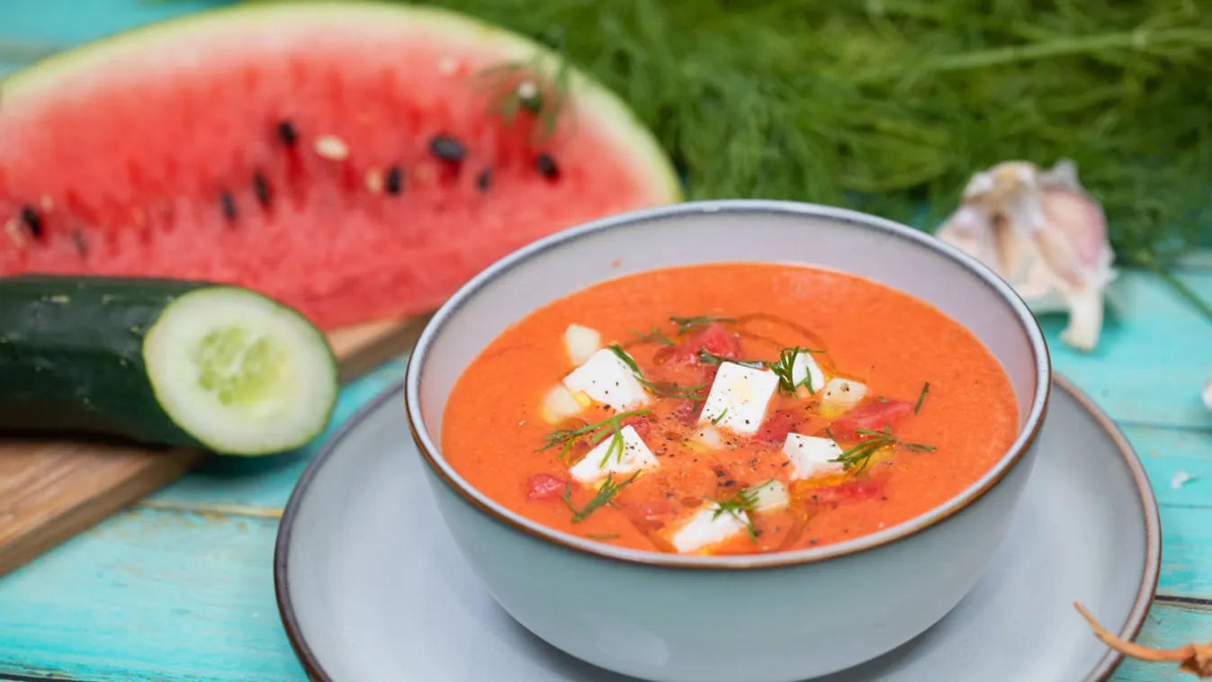 Dinnyés gazpacho recept