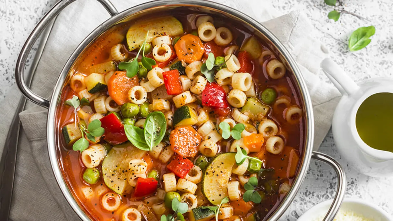 Gyors tavaszi minestrone  recept