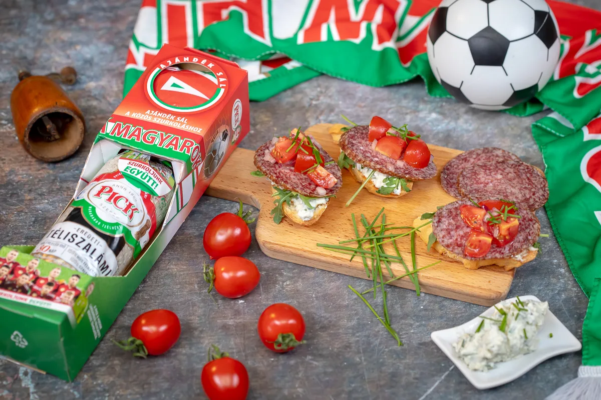 Kéksajtos, PICK Téliszalámis bagett recept