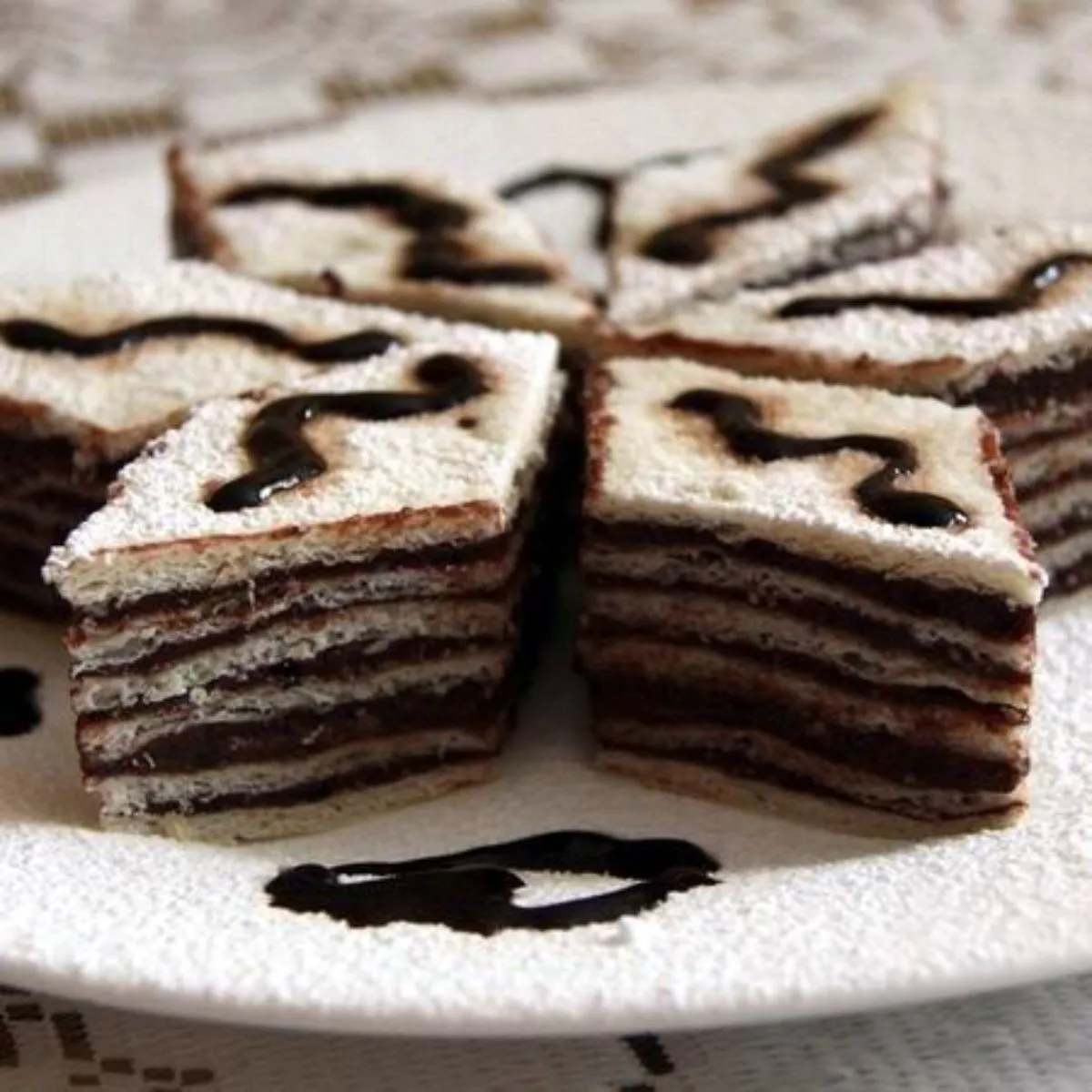 Kakaókrémes hatlapos recept