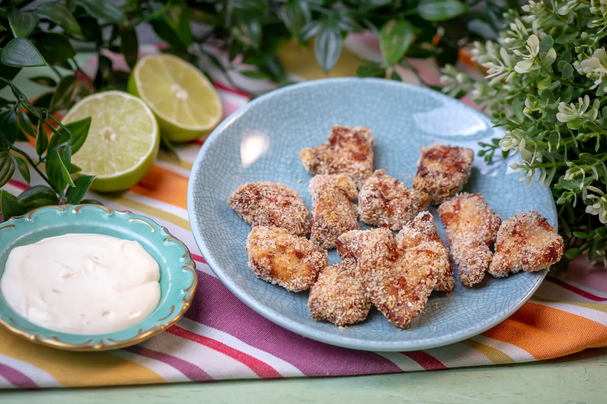 Csirkefalatok air fryerben recept