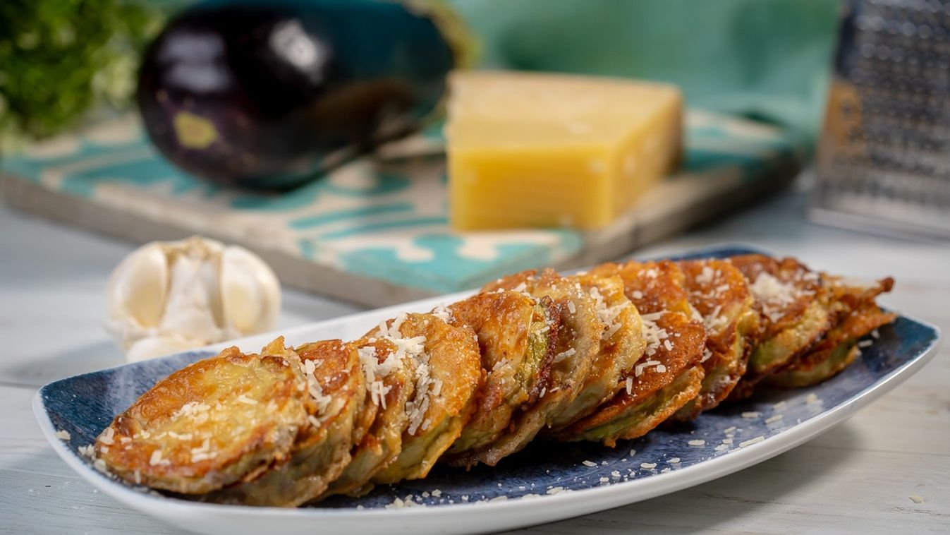 Parmezános bundában sült padlizsán recept