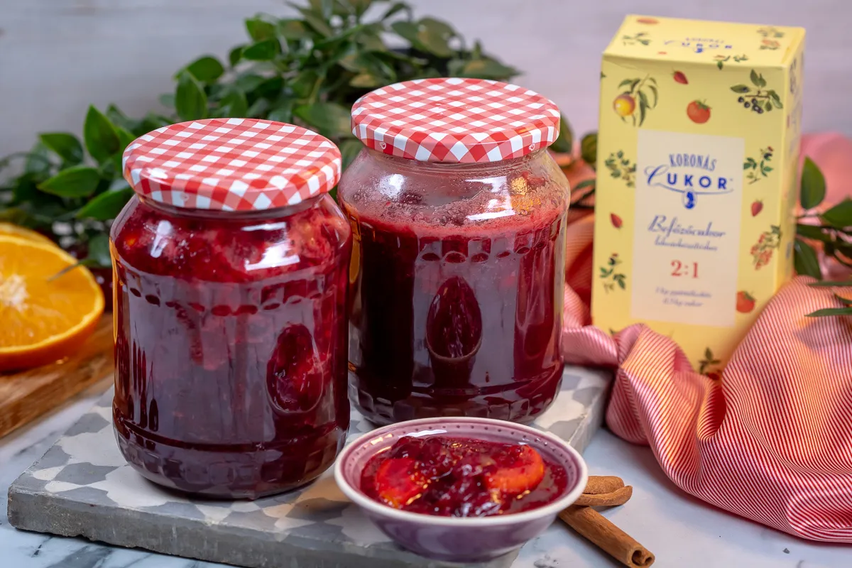 Narancsos meggylekvár recept