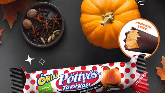 Itt a Pöttyös új dobása: pumpkin spice, azaz fűszeres sütőtök ízű Túró Rudit dobtak piacra