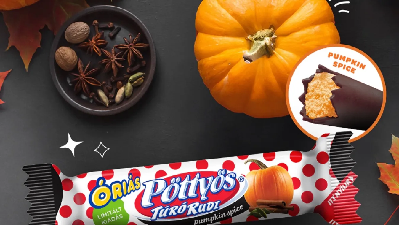 Itt a Pöttyös új dobása: pumpkin spice, azaz fűszeres sütőtök ízű Túró Rudit dobtak piacra