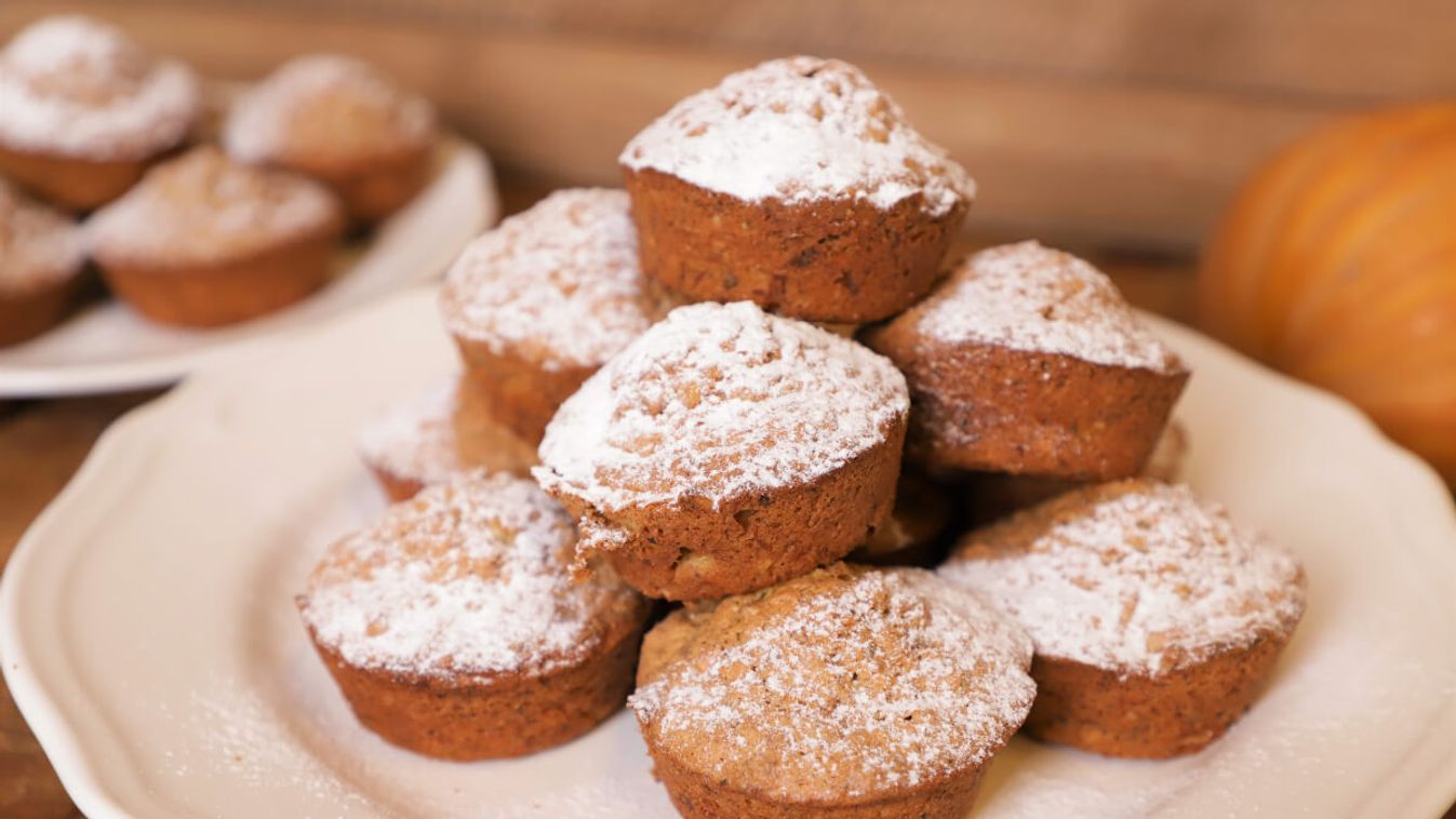 Mogyorós-sütőtökös muffin recept