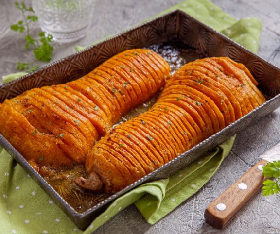 Hasselback sütőtök