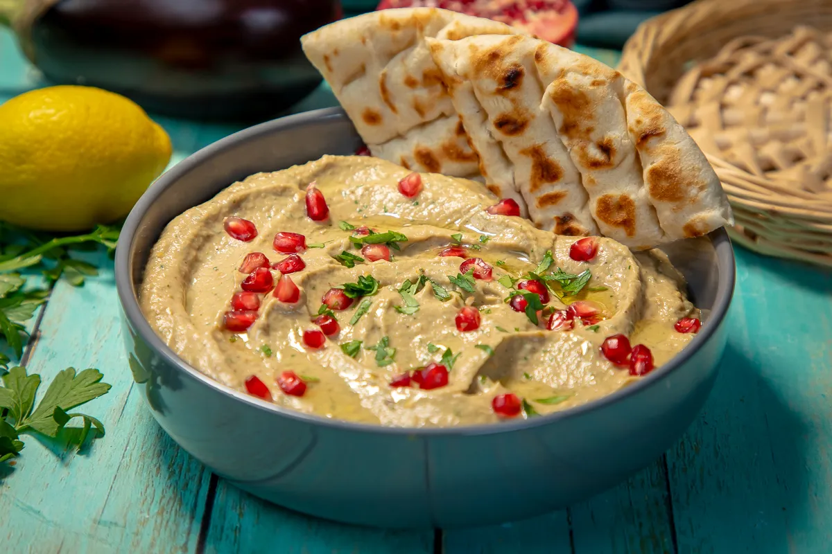 Baba ganoush, az arab sült padlizsánkrém recept
