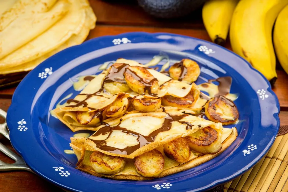 Banános palacsinta karamellöntettel recept