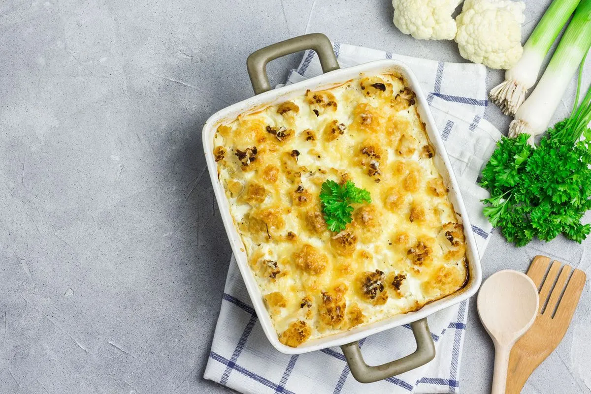 Sütőben sült karfiolos csirke recept