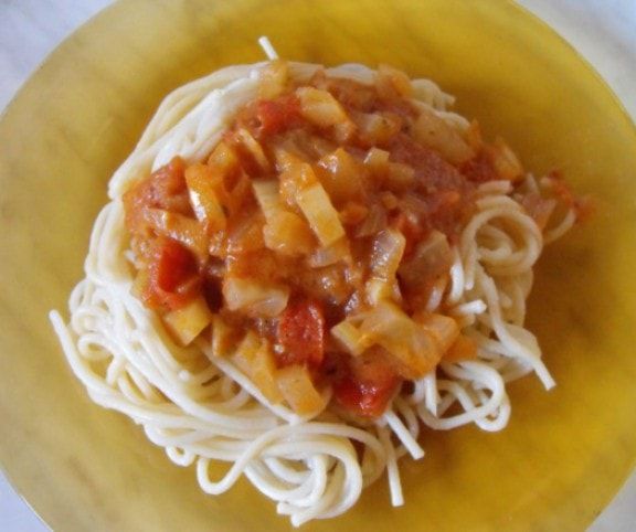 Édesköményes spagetti