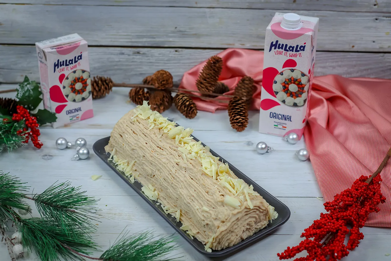 Piskótatekercs HuLaLa habos gesztenyekrémmel recept