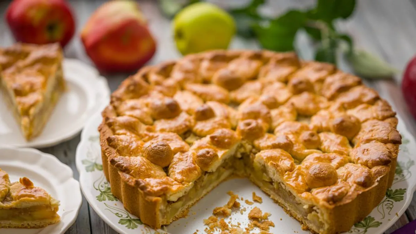 Egy igazi vasárnapi sütemény: klasszikus almás pite, rengeteg töltelékkel!