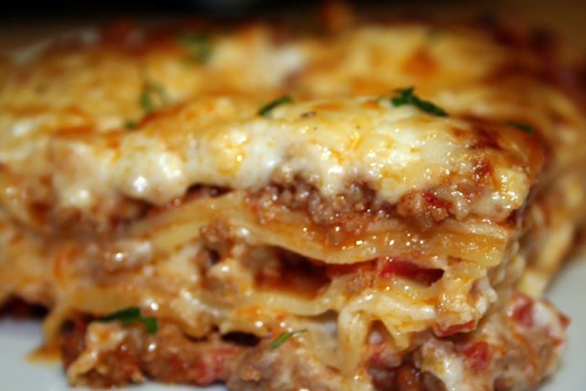 Tejszínes bolognai lasagne