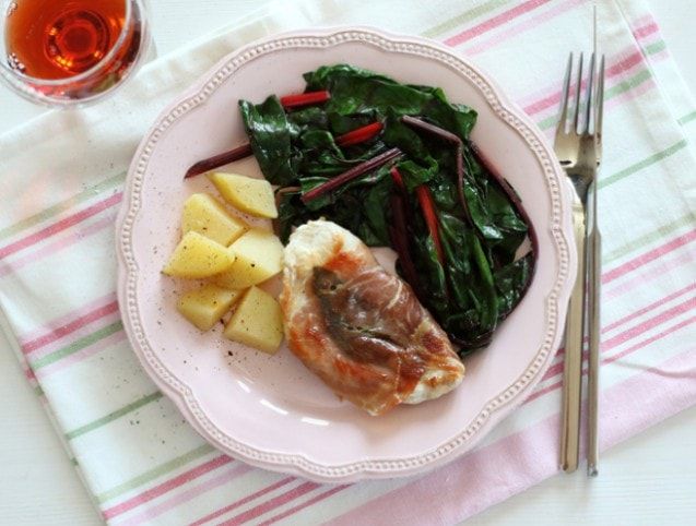 Pulyka saltimbocca 