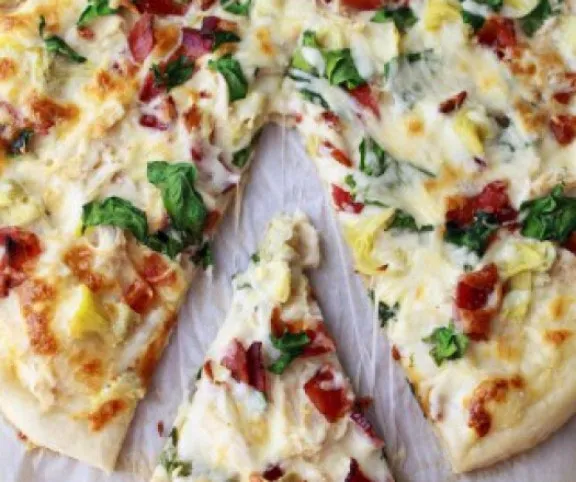 Carbonara pizza