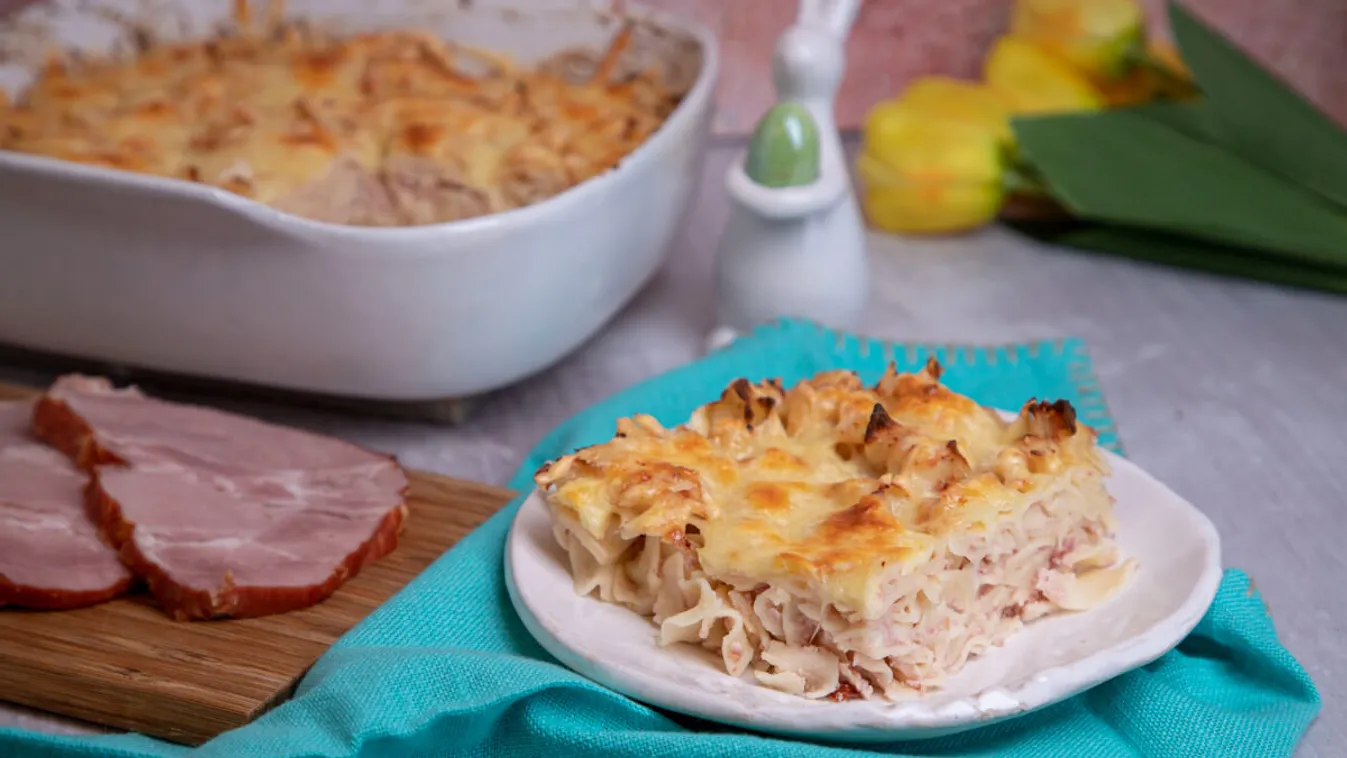 Sonkás tészta csőben sütve recept
