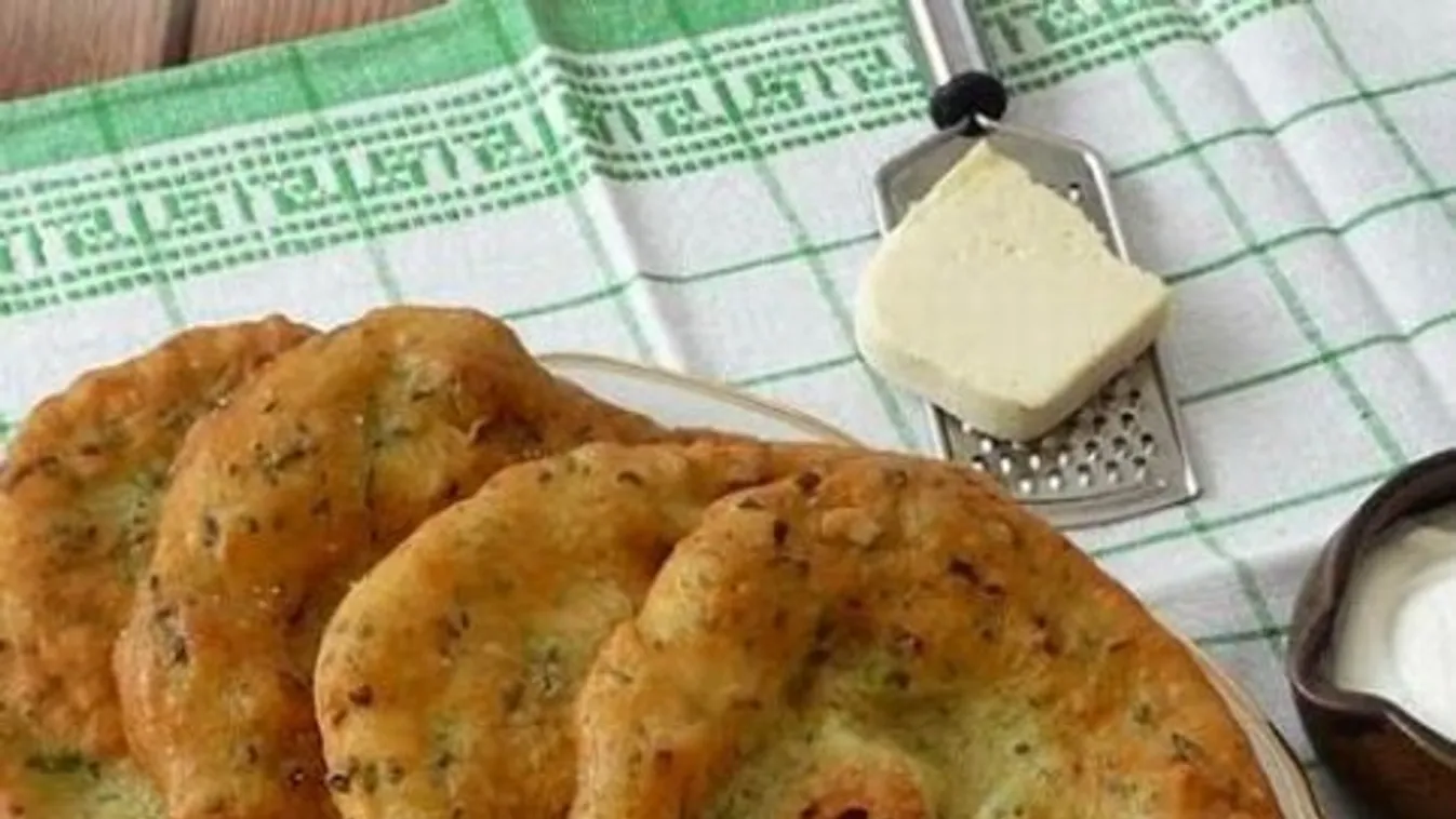 Medvehagymás lángos recept