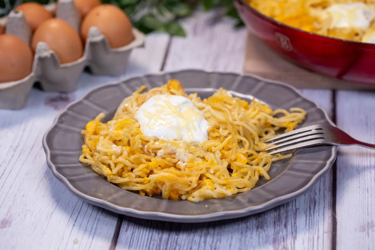 Sült tojásos tészta recept
