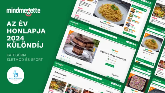 Hatalmas öröm és megtiszteltetés! Különdíjat nyert a Mindmegette.hu