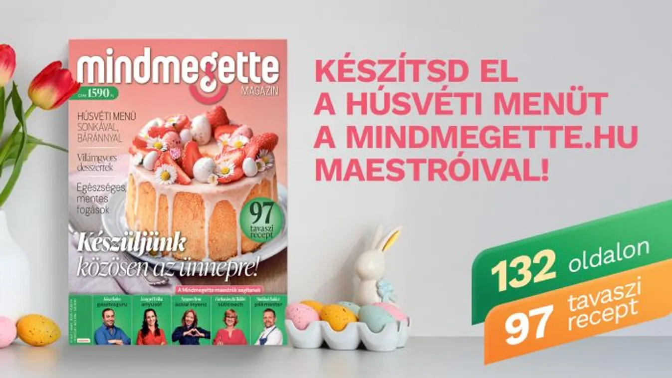Húsvéti receptek sonkával, tojással – újra megjelent a Mindmegette magazin!