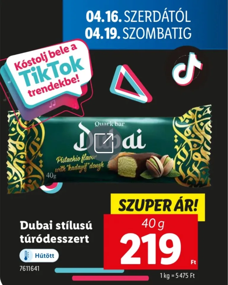 dubai csokis túrórudi