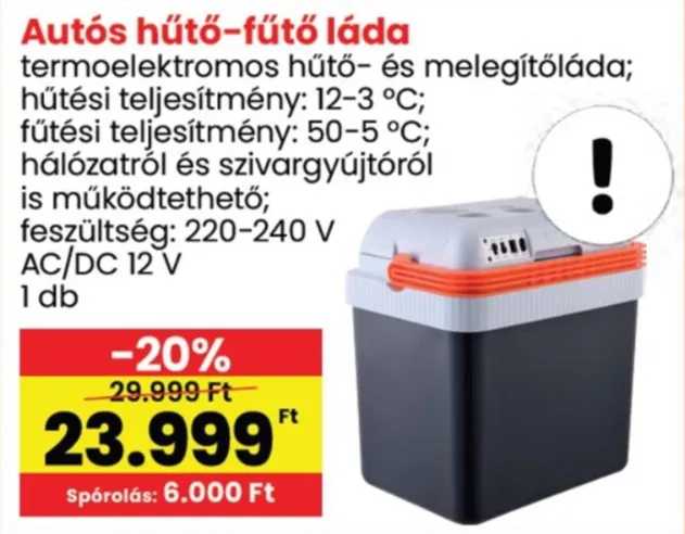 Az autós hűtő-fűtő láda minden járműbe kötelező elem! 