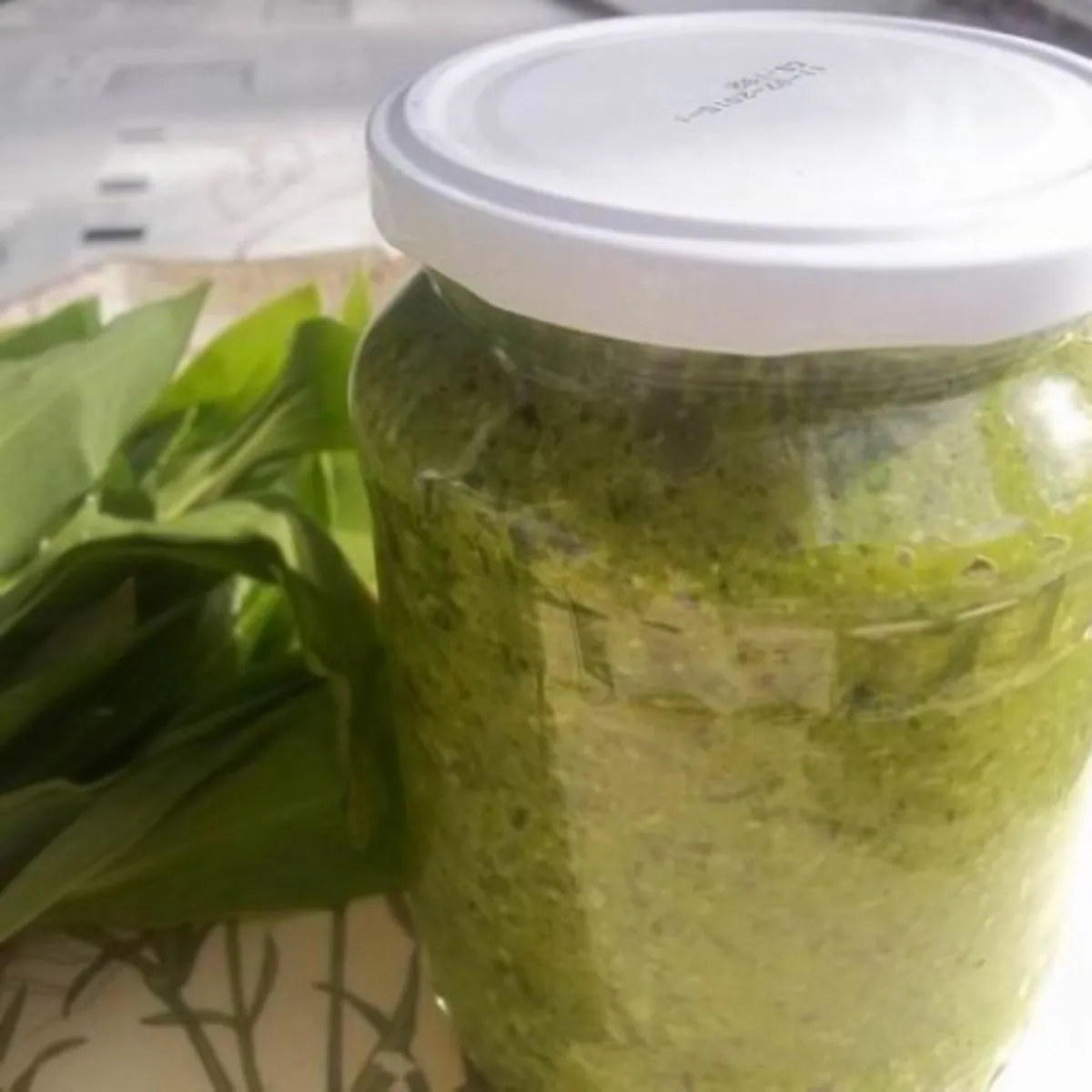 Medvehagyma-pesto