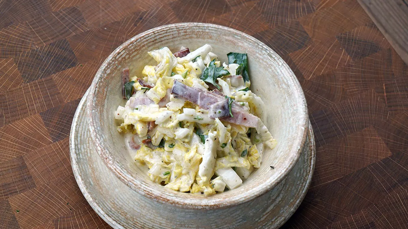 Sonkás kínaikel-saláta recept