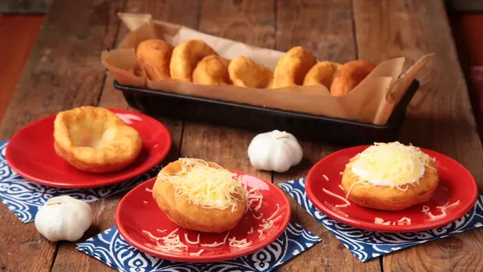 Egyszerű büfés lángos 