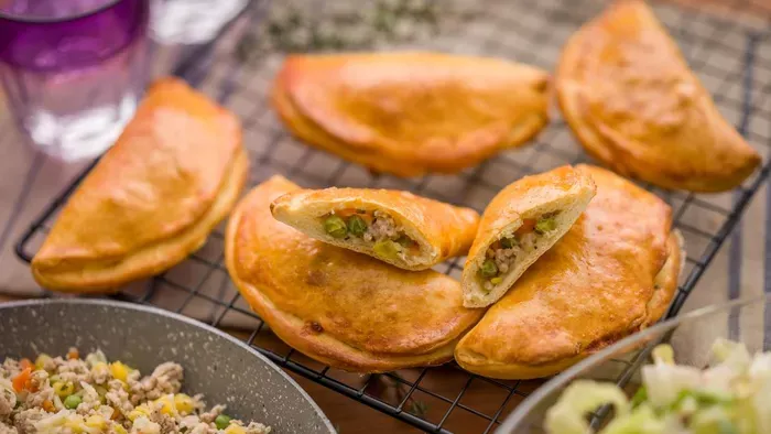 Töltött pizzafalatok air fryerben