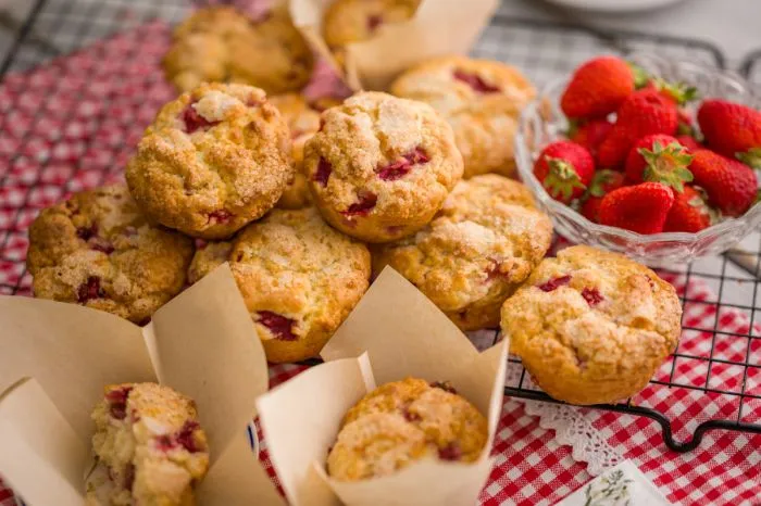 Egyszerű epres muffin recept