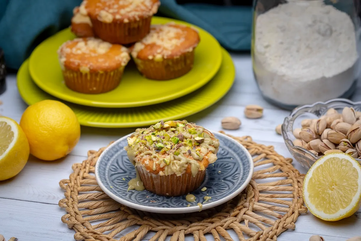 Morzsás-pisztáciás muffin