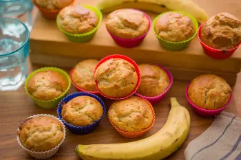 Banános muffin air fryerben