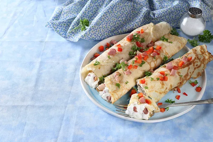 Krumplis palacsinta túrókrémmel és baconnel recept