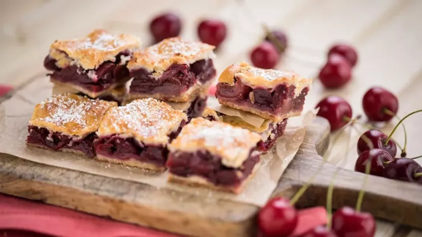 Cseresznyés lepény recept
